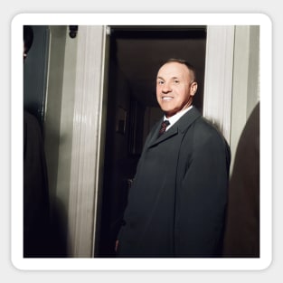 Bill Shankly, blue coat Sticker